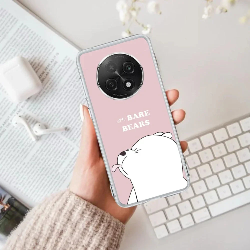 We Bare Bears Anti Yellow Case Pink For Oppo F29 Pro 5G