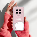 We Bare Bears Transparent Silicon Case Pink For Realme 14 Pro Lite 5G