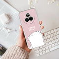 We Bare Bears Anti Yelllow Case Pink For Realme P3 Pro 5G
