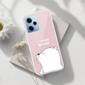 We Bare Bears Transparent Silicon Case Pink For Redmi Note 12 5G