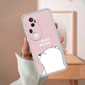 We Bare Bears Transparent Silicon Case Pink For Vivo T4 Ultra 5G