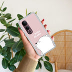 We Bare Bears Transparent Silicon Case Pink For Vivo T3 Lite 5G