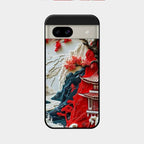 Whispers of Sakura Waves Glass Case Cover For Google Pixel 8A 5G