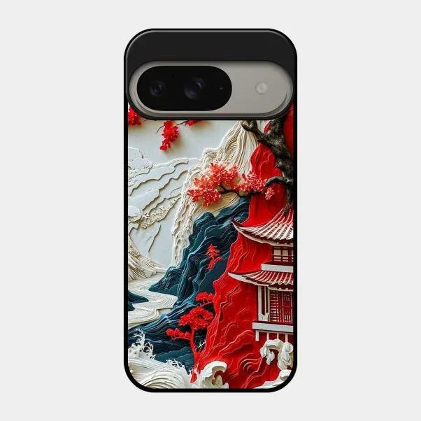 Whispers of Sakura Waves Glass Case Cover For Google - ShopOnCliQ