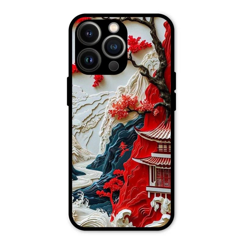Whispers of Sakura Waves Metal Case Cover For iPhone - ShopOnCliQ