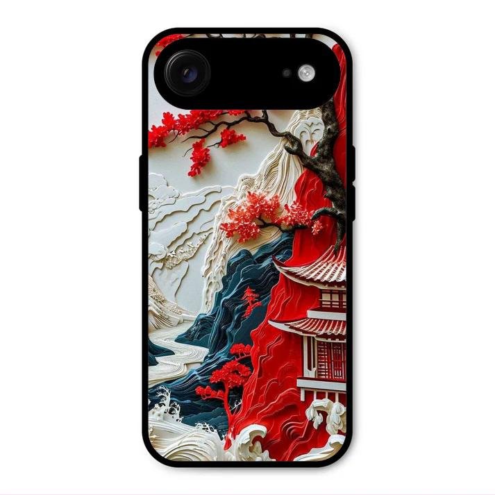 Whispers of Sakura Waves Glass Case Cover For iPhone Air