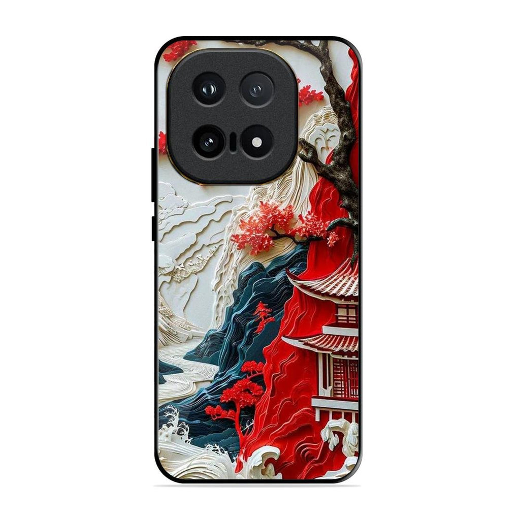 Whispers of Sakura Waves Glass Case Cover For iQOO 15 5G