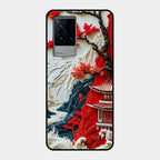 Whispers of Sakura Waves Glass Case Cover For Iqoo 9 5G