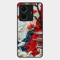Whispers of Sakura Waves Glass Case Cover For Iqoo Z6 Pro 5G