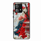 Whispers of Sakura Waves Glass Case Cover For Motorola Edge 40 5G