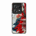 Whispers of Sakura Waves Glass Case Cover For Motorola Edge 50 Pro