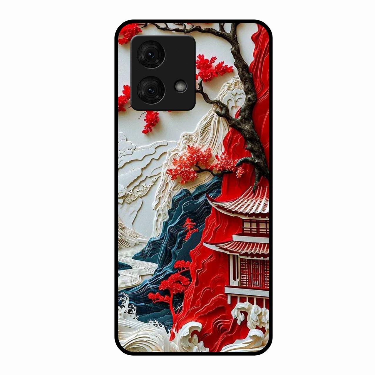 Whispers of Sakura Waves Glass Case Cover For Motorola g84 5G