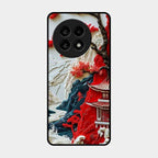 Whispers of Sakura Waves Glass Case Cover For Oneplus 13R 5G