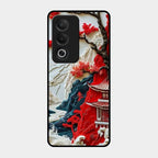Whispers of Sakura Waves Glass Case Cover For Oppo A3 Pro 5G