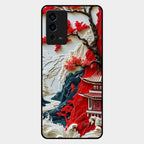 Whispers of Sakura Waves Glass Case Cover For Oppo A55