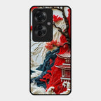 Whispers of Sakura Waves Glass Case Cover For Oppo F25 Pro 5G
