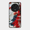 Whispers of Sakura Waves Glass Case Cover For Oppo F27 5G