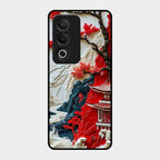 Whispers of Sakura Waves Glass Case Cover For Oppo K12X 5G