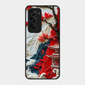 Whispers of Sakura Waves Glass Case Cover For Oppo Reno 12 Pro 5G