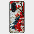 Whispers of Sakura Waves Glass Case Cover For Oppo Reno 8T 5G