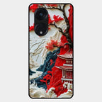 Whispers of Sakura Waves Glass Case Cover For Oppo Reno 8T 5G