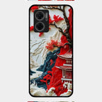 Whispers of Sakura Waves Glass Case Cover For Redmi 11 Prime 5G