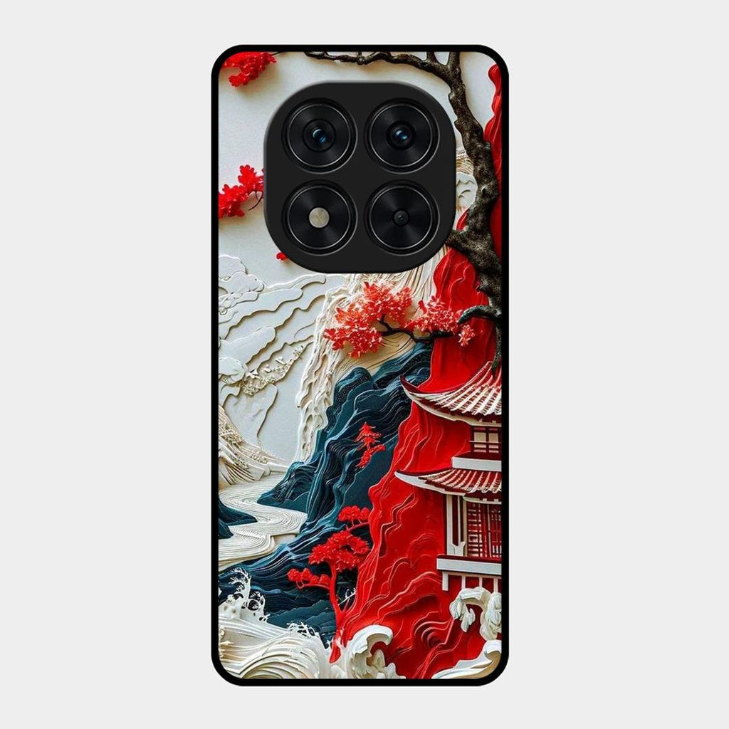Whispers of Sakura Waves Glass Case Cover For Redmi Note 15 Pro 5G
