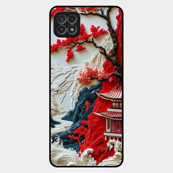 Whispers of Sakura Waves Glass Case Cover For Samsung - ShopOnCliQ