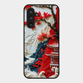 Whispers of Sakura Waves Glass Case Cover For Samsung Galaxy M16 5G