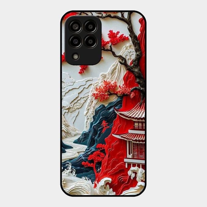 Whispers of Sakura Waves Glass Case Cover For Samsung - ShopOnCliQ
