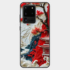 Whispers of Sakura Waves Glass Case Cover For Samsung Galaxy S20 Ultra