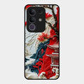 Whispers of Sakura Waves Glass Case Cover For Vivo T4X 5G