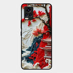 Whispers of Sakura Waves Glass Case Cover For Vivo V20 2021