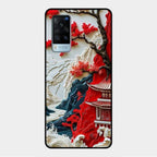 Whispers of Sakura Waves Glass Case Cover For Vivo X60 5G