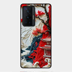 Whispers of Sakura Waves Glass Case Cover For Vivo X70 Pro 5G
