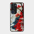 Whispers of Sakura Waves Glass Case Cover For Vivo Y29 5G
