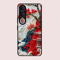 Whispers of Sakura Waves Glass Case Cover For Vivo Y31 5G