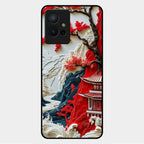 Whispers of Sakura Waves Glass Case Cover For Vivo Y75 5G