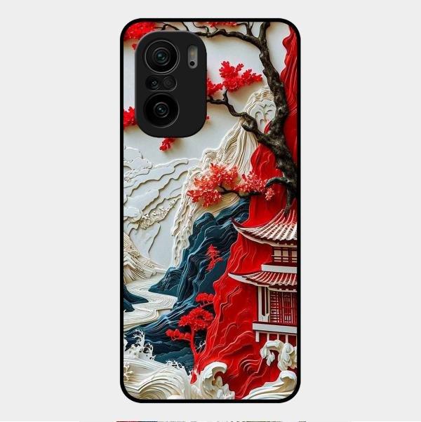 Whispers of Sakura Waves Glass Case Cover For Redmi - ShopOnCliQ