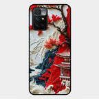 Whispers of Sakura Waves Glass Case Cover For Xiaomi Redmi 10 Prime