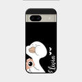 White Duck Glass Case Cover For Google Pixel 8A 5G