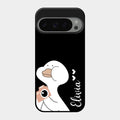 White Duck Glass Case Cover For Google Pixel 9 Pro 5G