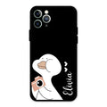 White Duck Glass Case Cover For iPhone 11 Pro Max
