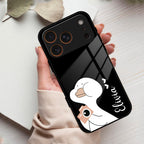 White Duck Glass Case Cover For iPhone 17 Pro