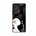 White Duck Glass Case Cover For Motorola G96 5G