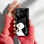 White Duck Glass Case Cover For Motorola - ShopOnCliQ
