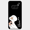 White Duck Glass Case Cover For Nothing Phone 2A Plus
