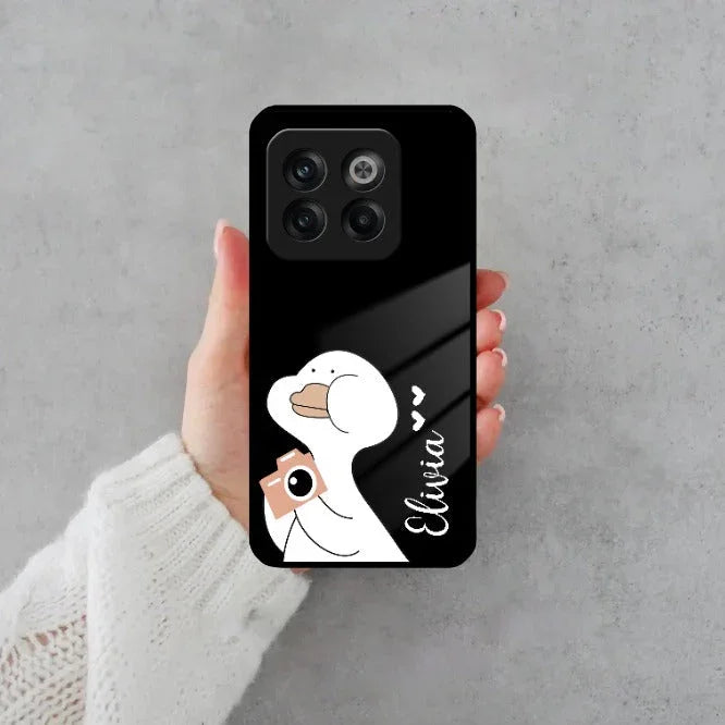 White Duck Glass Case Cover For OnePlus - ShopOnCliQ