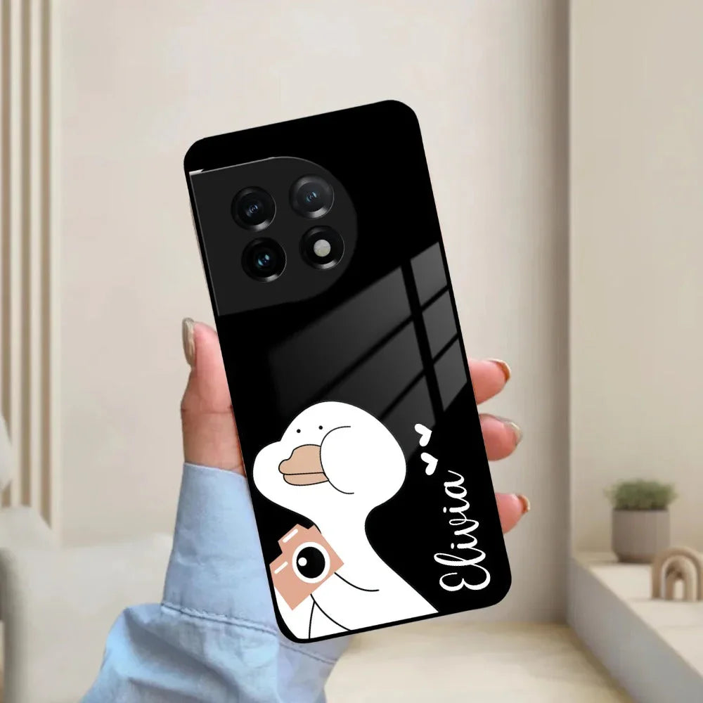 White Duck Glass Case Cover For OnePlus - ShopOnCliQ