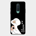 White Duck Glass Case Cover For Oneplus 8